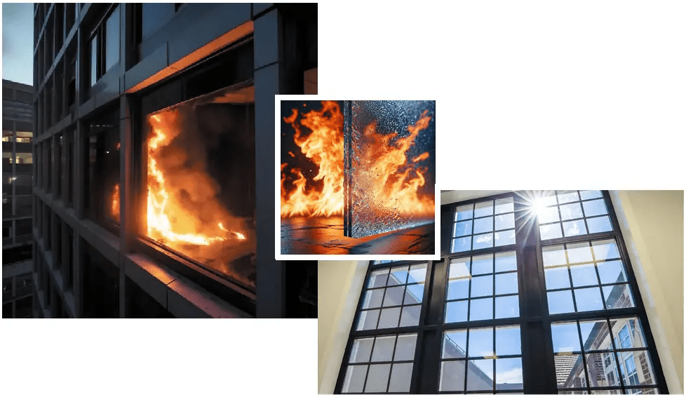 Brandvertragende kozijnen, brandwerende houten kozijnen, kozijnen en deuren R, EW en EI 30–60, EW 30 kozijn, EW 60 kozijn, kozijnen EI 30, kozijnen EI 60, brandwerend glas, EW 30 glas, EW 60 glas,