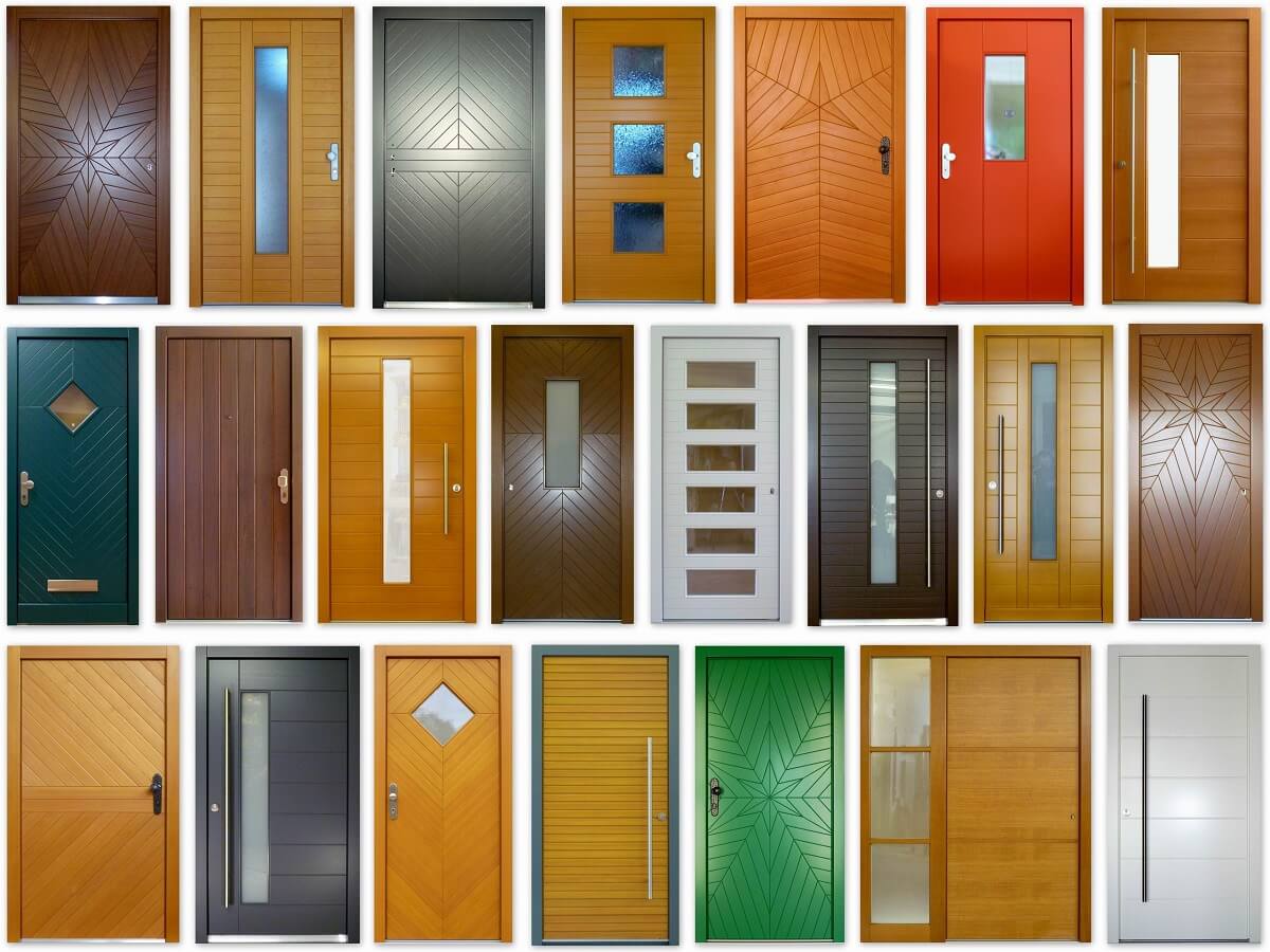 design deur van hout, houten deur, voordeur van hout, duurzame houten deur,